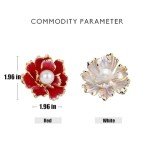 Fashion Pearl Floral Brooch Pin for Women Girls Wedding Party Banquet Bridal Jewelry