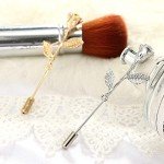 Fashion Men Rose Floral Lapel Stick Brooch Pin Suit Tuxedo Corsage Accessory (Gold)