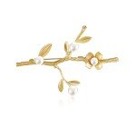 Flower Brooch Pin Corsage, Sweater Dress Shawl Elegant Jewelry Accessory Decor for Wedding Birthday Party Christmas Gift (Style 1)