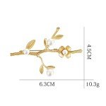 Flower Brooch Pin Corsage, Sweater Dress Shawl Elegant Jewelry Accessory Decor for Wedding Birthday Party Christmas Gift (Style 1)