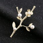 Flower Brooch Pin Corsage, Sweater Dress Shawl Elegant Jewelry Accessory Decor for Wedding Birthday Party Christmas Gift (Style 1)