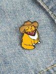 1PCS Cowboy Cats Enamel Pin Custom Funny Animal Hat Brooches Shirt Lapel Bag Cute Badge Cartoon Kitten Jewelry Gift for Friends