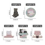 Witch Ghost Set Enamel Pin Brooch Punk Frog Skull Potted Cat Black Bird Animal Flower Medicine Bottle Badge Love Jesus Jewelry