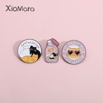 Certified Cat Lady Enamel Pins Cats Anti Depression Brooches Lapel Badges Custom Mental Health Jewelry Gift For Pet Lovers