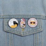 Certified Cat Lady Enamel Pins Cats Anti Depression Brooches Lapel Badges Custom Mental Health Jewelry Gift For Pet Lovers
