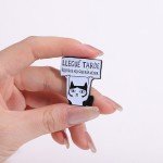 Llegue Tarde Porque No Queria Venir Enamel Pins Custom Brooches Lapel Badges Cartoon Animal Jewelry Gift for Kids Friends