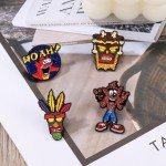 Anime Game Enamel Pin Cartoon Animal Wolf Character Brooch Badge Metal Lapel Backpack Sweater Accessories Jewelry Gifts