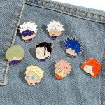 Anime Jujutsu Kaisen Enamel Badge Cartoon Figure Itadori Yuji Satoru Gojo Brooch for Backpack Clothing Lapel Pins Accessories