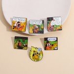 THIS IS NOT FINE Enamel Pins Custom Cartoon Dog Brooches Lapel Pin Fire Elf Japanese Anime Badge Jewelry Gift Fans Friends