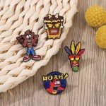 Anime Game Enamel Pin Cartoon Animal Wolf Character Brooch Badge Metal Lapel Backpack Sweater Accessories Jewelry Gifts