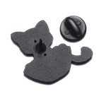 7Pcs/Cute Cat Enamel Pins Custom Black Kitten Terrarium Brooches Lapel Badges Cartoon Animal Jewelry Gift for Kids Friends