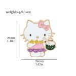 Sanrio Hello Kitty Cute Kit Cat Lapel Pins for Backpacks Brooches for Women Enamel Pin Gift Fashion Jewelry Accessories