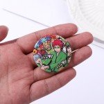 30Styles Fun Book Eye Tinplate Pin Creative Round Animal Letter Button Brooch Lapel Badges Cartoon Jewelry Gift for Kids Friends