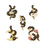 Goth Halloween Enamel Pin Set Ghost Black Cat Moth Witch Punk Brooches Horror Snake Badges for Men Dark Lapel Skeleton Jewelry