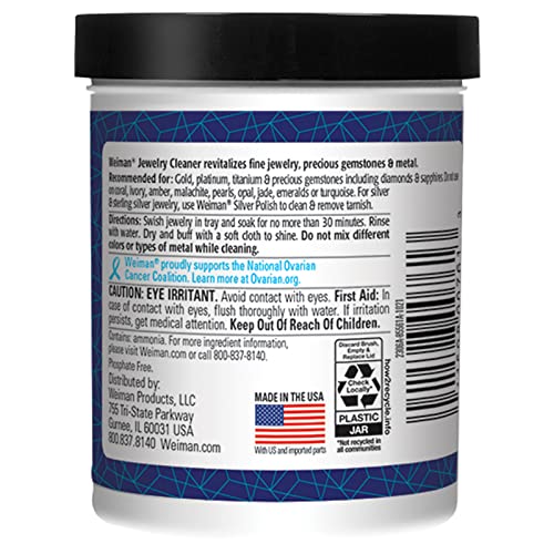 Weiman Jewelry Cleaner Liquid - Restores Shine & Brilliance