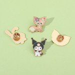 Hello Kitty Kuromi Pochacco Cute Kit Cat Lapel Pins for Backpacks Brooches for Women Enamel Pin Gift Fashion Jewelry Accessories