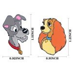 YQ920 UniquePink Pooh Bear Pin Mulan Pin Cat Dogs Animals Brooch Cartoon Badge for Bags Jeans Hoodies Lapel Pin Jewelry
