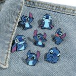 7 Pcs Creative Lilo&Stitch Brooch Personalized Stitch Enamel Pin Backpack Clothing Jewelry Metal Badge Accessories Gift