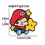 3/6 pcs Classic Game Super Mario Bros Enamel Lapel Pins Cartoon Mario Bros Brooch for Backpack Badge Pins Accessories