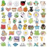 fiintrwa 20 Mixed Enamel Brooch Bulk Set,Lapel Badges, Cartoon Plant Enamel Pin Sets, Funny Button Pins Jewelry for Backpack Cloths Hats Jacket Decoration