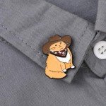 WLLHYF Enamel Pin Cowboy Cat Brooch Alloy Cute Cartoon Animal Lapel Pins Funny Cat Clip Decoration Badges for Backpacks Clothes Jackets Bags Hat Christmas Valentine's Day Gift
