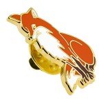 PinMart's Vixen Arctic Red Fox Animal Enamel Lapel Pin