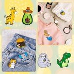 10 Pieces Cute Animal Pins for Kids Enamel Pins Backpack Jackets Lanyard Pins Backpacks Decorative Pins for Bookbags Lapel Pin Clothes Accessories