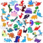 Giegxin 40 Pcs Dinosaur Pins Bulk Dinosaur Enamel Pins Cute Cartoon Backpacks Pins Animals Brooch Pins Graduation Pins Teacher Pins for Backpacks Clothes Classroom Student Gifts