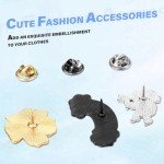 Japior 20/30/60/100 Mixed Enamel Pins for Backpacks,Hat Cute Funny Button Pins Bulk Set,Cartoon Plant Aesthetic Brooch Lapel Backpack Pins for Hats Women Girls Cloths Decoration