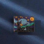 Cute Animal, Punk,Art,Science, Animation Enamel Pins, Cartoon Personality Pin Set for Kids, Teens, Women, Badge Decor Pins for Jackets, Lapel, Backpack, Hat， (With Box Packaging), Aluminum Enamel,