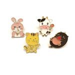 Cute Enamel Pin Set Lapel Pins Brooches Cartoon Animal Brooch Badge Pins for Clothes Bags Backpack Party Decoration Gift