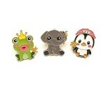 Cute Enamel Pin Set Lapel Pins Brooches Cartoon Animal Brooch Badge Pins for Clothes Bags Backpack Party Decoration Gift