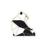 Shuning Origami Animal Enamel Pin - Cartoon Fox Panda Koala Alpaca Rabbit Brooch for Backpack Clothes Lapel Pin Badge Jewelry