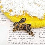 Cool Leaping Rabbit Pin - Animal World Series - Enamel Lapel Pin - Plated Badge for Clothing, Bags, and Lanyards