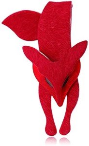 Fashion Fox Pin Brooch For Women Big Cute Acrylic Animals Brooch Lapel Pin Vintage Scarf Clip Female Jewelry