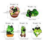 Mabor 5Pcs Funny Animal Enamel Brooch Pins Badges, Cat Enamel Pins Set Cartoon Lapel Badges for Women Girl Cute Black Cat Pins for Bags Clothing