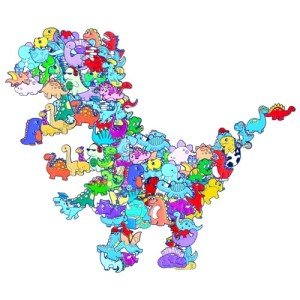 100 Pcs Dinosaur Enamel Pins Bulk Cute Dinosaur Pins Backpacks Pins for Women Kawaii Animal Enamel Pins Brooches Dinosaur Lapel Pins Set Cartoon Badge Pins for Christmas