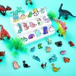 100 Pcs Dinosaur Enamel Pins Bulk Cute Dinosaur Pins Backpacks Pins for Women Kawaii Animal Enamel Pins Brooches Dinosaur Lapel Pins Set Cartoon Badge Pins for Christmas