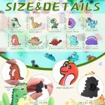 100 Pcs Dinosaur Enamel Pins Bulk Cute Dinosaur Pins Backpacks Pins for Women Kawaii Animal Enamel Pins Brooches Dinosaur Lapel Pins Set Cartoon Badge Pins for Christmas