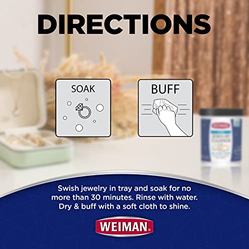 Weiman Jewelry Cleaner Liquid - Restores Shine & Brilliance