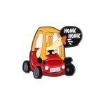 Funny Goose Enamel Lapel Pin Cute Creative Cartoon Animal Silly Goose Brooch Bags Jackets Hats Accessories for Women Men-A