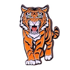 Ficsowy Enamel Pins for Backpacks, Tiger Animal Enamel Pins for Lapel Pins Badges Brooches Souvenirs Gifts, Cute and Fashionable (Tiger-1pack)