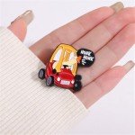 Funny Goose Enamel Lapel Pin Cute Creative Cartoon Animal Silly Goose Brooch Bags Jackets Hats Accessories for Women Men-A