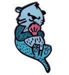 Otters Animals Enamel Pin Brooch Cute Hard Enamel Lapel Pin Cartoon Sea Animal Brooch Pins Badge for Children's Day Gift Clothes Backpacks Badges Hats Bags Gift