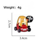 Funny Goose Enamel Lapel Pin Cute Creative Cartoon Animal Silly Goose Brooch Bags Jackets Hats Accessories for Women Men-A