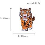 Ficsowy Enamel Pins for Backpacks, Tiger Animal Enamel Pins for Lapel Pins Badges Brooches Souvenirs Gifts, Cute and Fashionable (Tiger-1pack)