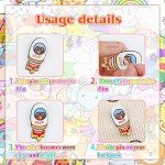 52pcs Cute Pins for Backpacks Kawaii Acrylic Aesthetic Brooch Bear Unicorn Cartoon Backpack Accessories Funny Decorative Pins for Women Teen Girl Clothing Crafts