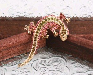 Lizard Brooch Pin Fashion Jewelry FAST Free Shipping 2.3 Inch