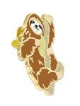 PinMart's Cute Sloth Animal Enamel Lapel Pin