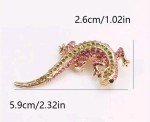 Lizard Brooch Pin Fashion Jewelry FAST Free Shipping 2.3 Inch